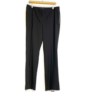 T Tahari Pinstripe Pants Nordstrom Size 12 Hazel Black Career Work NWT trousers